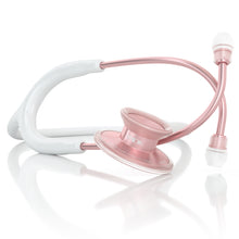 Load image into Gallery viewer, MDF® Acoustica® Lightweight Dual Head Stethoscope (MDF747XP) - Glossy Rose Gold and White
