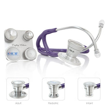 Load image into Gallery viewer, MDF® ProCardial® C3 Cardiology Stainless Steel Dual Head Stethoscope with Adult, Pediatric, and Infant-Neonatal Convertible Chestpiece (MDF797CC) - Purple