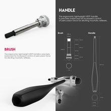Load image into Gallery viewer, MDF® Tromner Neurological Reflex Hammer with Built-In Brush for Cutaneous and Superficial Responses - Light - HDP Handle (MDF555P)