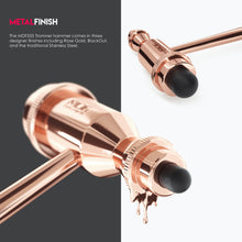 Load image into Gallery viewer, MDF® Tromner Neurological Reflex Hammer with Pointed Tip Handle for Cutaneous and Superficial Responses (MDF555)-Rose Gold and Black