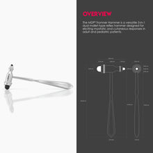 Load image into Gallery viewer, MDF® Tromner Neurological Reflex Hammer with Pointed Tip Handle for Cutaneous and Superficial Responses (MDF555)-Black