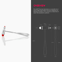 Load image into Gallery viewer, MDF® Tromner Neurological Reflex Hammer with Pointed Tip Handle for Cutaneous and Superficial Responses (MDF555)-Red