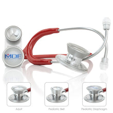 Load image into Gallery viewer, MDF® MD One® Epoch Titanium Stethoscope (MDF777DT) - Burgundy