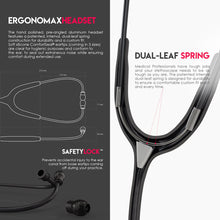 Load image into Gallery viewer, MDF® Acoustica® Lightweight Dual Head Stethoscope (MDF747XP) - BlackOut