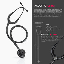Load image into Gallery viewer, MDF® Acoustica® Lightweight Dual Head Stethoscope (MDF747XP) - BlackOut