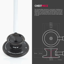 Load image into Gallery viewer, MDF® Acoustica® Lightweight Dual Head Stethoscope (MDF747XP) - BlackOut and White