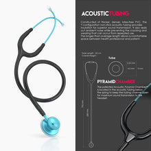 Load image into Gallery viewer, MDF® Acoustica® Lightweight Dual Head Stethoscope (MDF747XP) - Aqua and Black