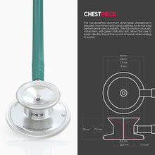 Load image into Gallery viewer, MDF® Acoustica® Lightweight Dual Head Stethoscope (MDF747XP) - Aqua Green
