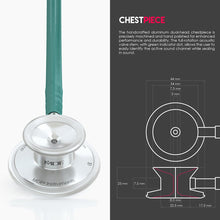 Load image into Gallery viewer, MDF® Acoustica® Lightweight Dual Head Stethoscope (MDF747XP) - Aqua Green