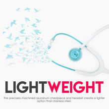 Load image into Gallery viewer, MDF® Acoustica® Lightweight Dual Head Stethoscope (MDF747XP) - Aqua and White