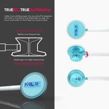 Load image into Gallery viewer, MDF® Acoustica® Lightweight Dual Head Stethoscope (MDF747XP) - Aqua and White