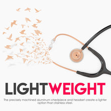 Load image into Gallery viewer, MDF® Acoustica® Lightweight Dual Head Stethoscope (MDF747XP) - Matte Rose Gold and Black