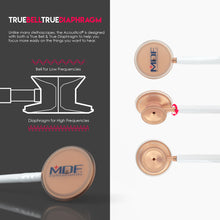 Load image into Gallery viewer, MDF® Acoustica® Lightweight Dual Head Stethoscope (MDF747XP) - Matte Rose Gold and White