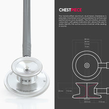 Load image into Gallery viewer, MDF® Acoustica® Lightweight Dual Head Stethoscope (MDF747XP) - Grey