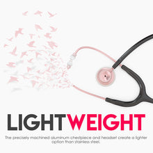 Load image into Gallery viewer, MDF® Acoustica® Lightweight Dual Head Stethoscope (MDF747XP) - Glossy Rose Gold and Black