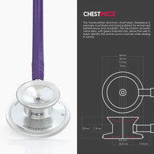 Load image into Gallery viewer, MDF® Acoustica® Lightweight Dual Head Stethoscope (MDF747XP) - Purple