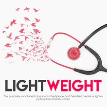 Load image into Gallery viewer, MDF® Acoustica® Lightweight Dual Head Stethoscope (MDF747XP) - Red and Black