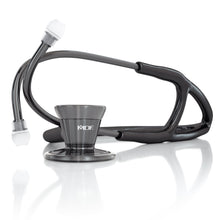 Load image into Gallery viewer, MDF® Classic Cardiology Dual Head Stethoscope with Stainless Steel Chestpiece and Headset (MDF797) - Perle Noire and Black
