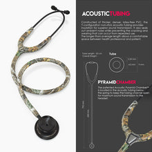 Load image into Gallery viewer, MDF® MD One® Stainless Steel Dual Head Stethoscope - BlackOut and Real Tree