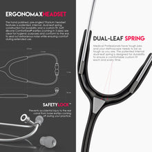 Load image into Gallery viewer, MDF® MD One® Epoch Titanium Stethoscope (MDF777DT) - Black