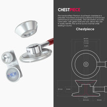 Load image into Gallery viewer, MDF® MD One® Epoch Titanium Stethoscope (MDF777DT) - Burgundy