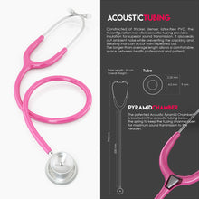 Load image into Gallery viewer, MDF® MD One® Epoch Titanium Stethoscope (MDF777DT) - Fuchsia