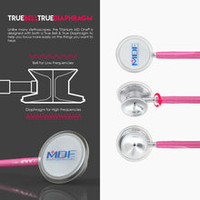 Load image into Gallery viewer, MDF® MD One® Epoch Titanium Stethoscope (MDF777DT) - Fuchsia