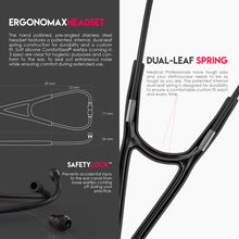 Load image into Gallery viewer, MDF® Classic Cardiology Dual Head Stethoscope with Stainless Steel Chestpiece and Headset (MDF797) - BlackOut and Black Glitter
