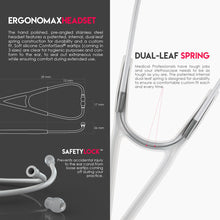 Load image into Gallery viewer, MDF® Classic Cardiology Dual Head Stethoscope with Stainless Steel Chestpiece and Headset (MDF797) - WhiteOut and White