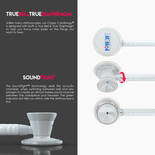 Load image into Gallery viewer, MDF® Classic Cardiology Dual Head Stethoscope with Stainless Steel Chestpiece and Headset (MDF797) - WhiteOut and White