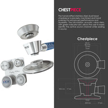 Load image into Gallery viewer, MDF® ProCardial® C3 Cardiology Stainless Steel Dual Head Stethoscope with Adult, Pediatric, and Infant-Neonatal Convertible Chestpiece (MDF797CC) - Royal Blue