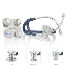 Load image into Gallery viewer, MDF® ProCardial® C3 Cardiology Stainless Steel Dual Head Stethoscope with Adult, Pediatric, and Infant-Neonatal Convertible Chestpiece (MDF797CC) - Navy Blue