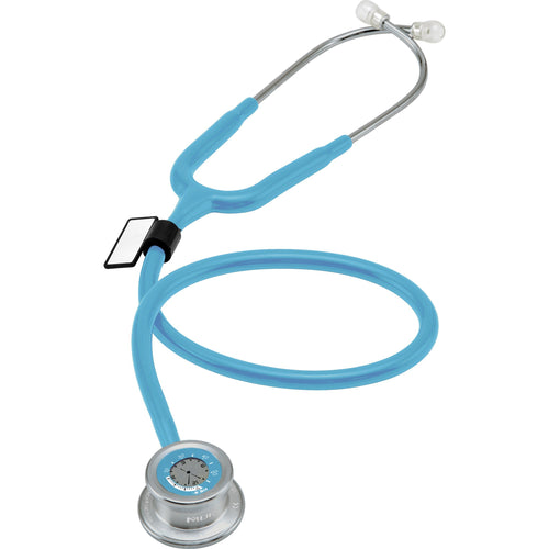 MDF® Pulse Time® 2-in-1 Digital LCD Clock and Single Head Stethoscope - Pastel Blue