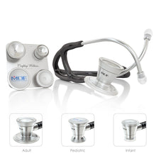 Load image into Gallery viewer, MDF® ProCardial® C3 Cardiology Stainless Steel Dual Head Stethoscope with Adult, Pediatric, and Infant-Neonatal Convertible Chestpiece (MDF797CC) - Black