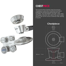 Load image into Gallery viewer, MDF® ProCardial® C3 Cardiology Stainless Steel Dual Head Stethoscope with Adult, Pediatric, and Infant-Neonatal Convertible Chestpiece (MDF797CC) - Black