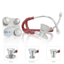 Load image into Gallery viewer, MDF® ProCardial® C3 Cardiology Stainless Steel Dual Head Stethoscope with Adult, Pediatric, and Infant-Neonatal Convertible Chestpiece (MDF797CC) - Burgundy