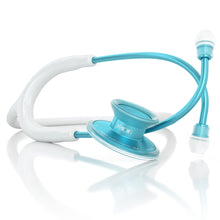 Load image into Gallery viewer, MDF® Acoustica® Lightweight Dual Head Stethoscope (MDF747XP) - Aqua and White
