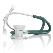 Load image into Gallery viewer, MDF® Classic Cardiology Dual Head Stethoscope with Stainless Steel Chestpiece and Headset (MDF797) - Green
