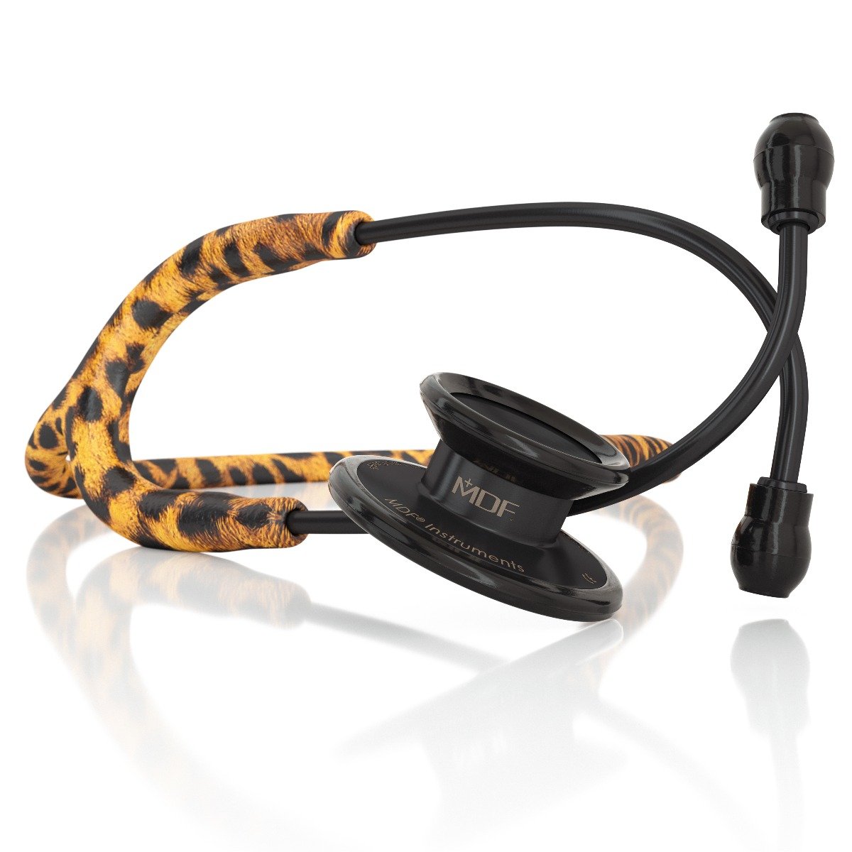MDF® MD One® Stainless Steel Dual Head Stethoscope (MDF777) - BlackOut and Cheetah