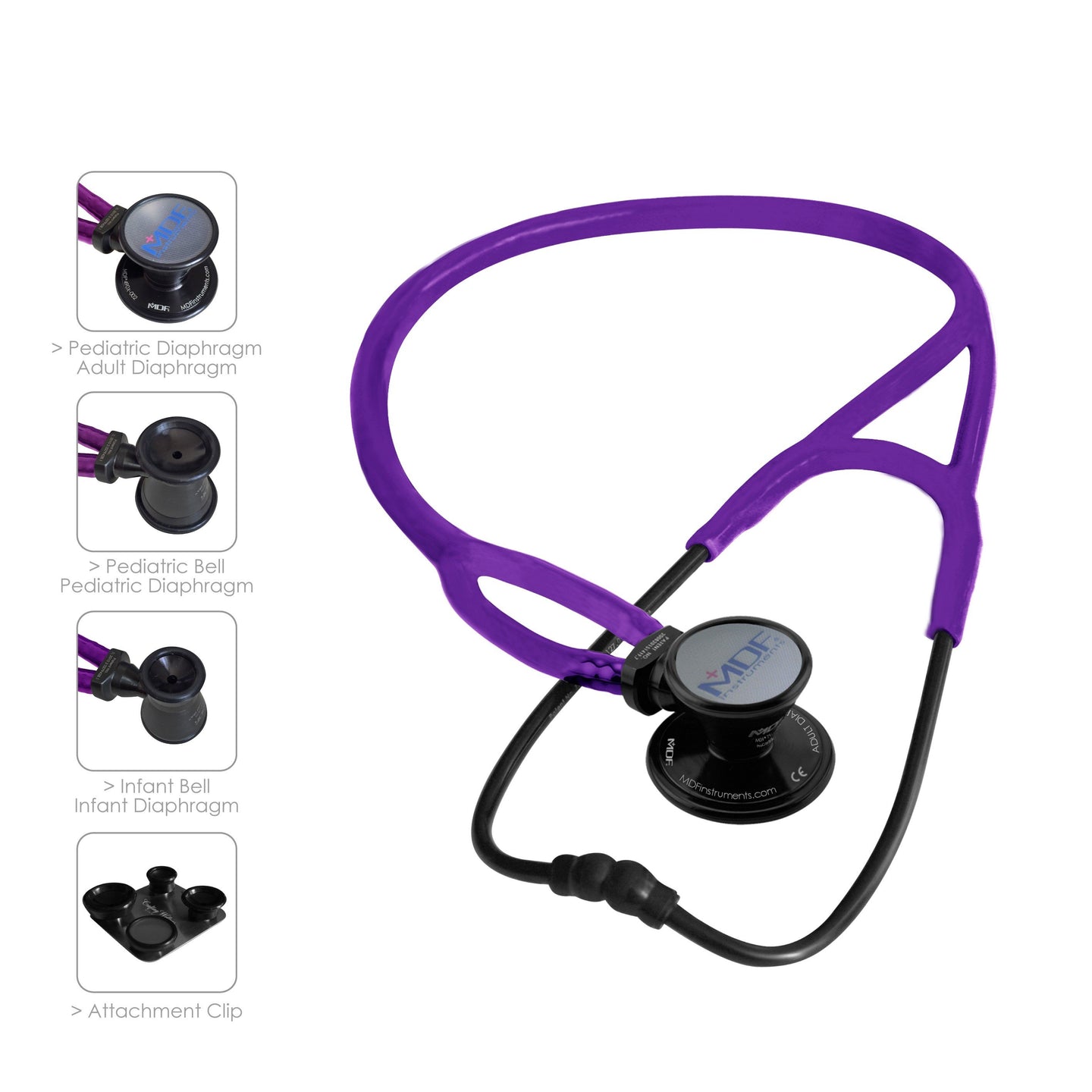 MDF® ProCardial® ERA® Lightweight Cardiology Dual Head Stethoscope with Adult, Pediatric, and Infant-Neonatal Convertible Chestpiece (MDF797X)