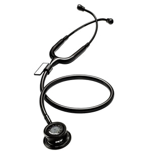 MDF® Pulse Time® 2-in-1 Digital LCD Clock and Single Head Stethoscope - BlackOut