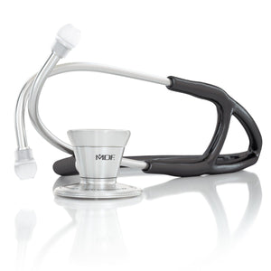 MDF® Classic Cardiology Dual Head Stethoscope with Stainless Steel Chestpiece and Headset (MDF797) - Black