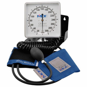 MDF® Desk & Wall Aneroid Sphygmomanometer - Bright Blue