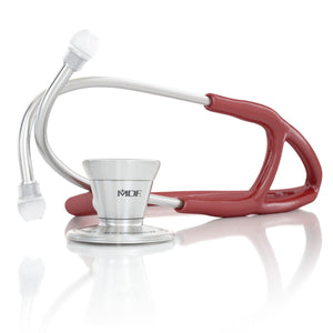 MDF® Classic Cardiology Dual Head Stethoscope with Stainless Steel Chestpiece and Headset (MDF797) - Burgundy