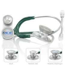 Load image into Gallery viewer, MDF® MD One® Epoch Titanium Stethoscope (MDF777DT) - Emerald Green
