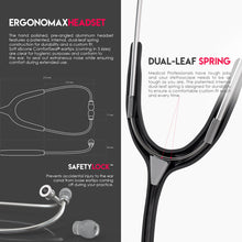 Load image into Gallery viewer, MDF® Acoustica® Lightweight Dual Head Stethoscope (MDF747XP) - Black

