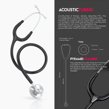 Load image into Gallery viewer, MDF® Acoustica® Lightweight Dual Head Stethoscope (MDF747XP) - Black
