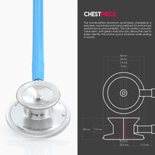 Load image into Gallery viewer, MDF® Acoustica® Lightweight Dual Head Stethoscope (MDF747XP) - Bright Blue
