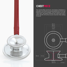 Load image into Gallery viewer, MDF® Acoustica® Lightweight Dual Head Stethoscope (MDF747XP) - Burgundy
