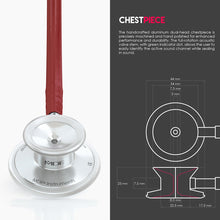 Load image into Gallery viewer, MDF® Acoustica® Lightweight Dual Head Stethoscope (MDF747XP) - Burgundy
